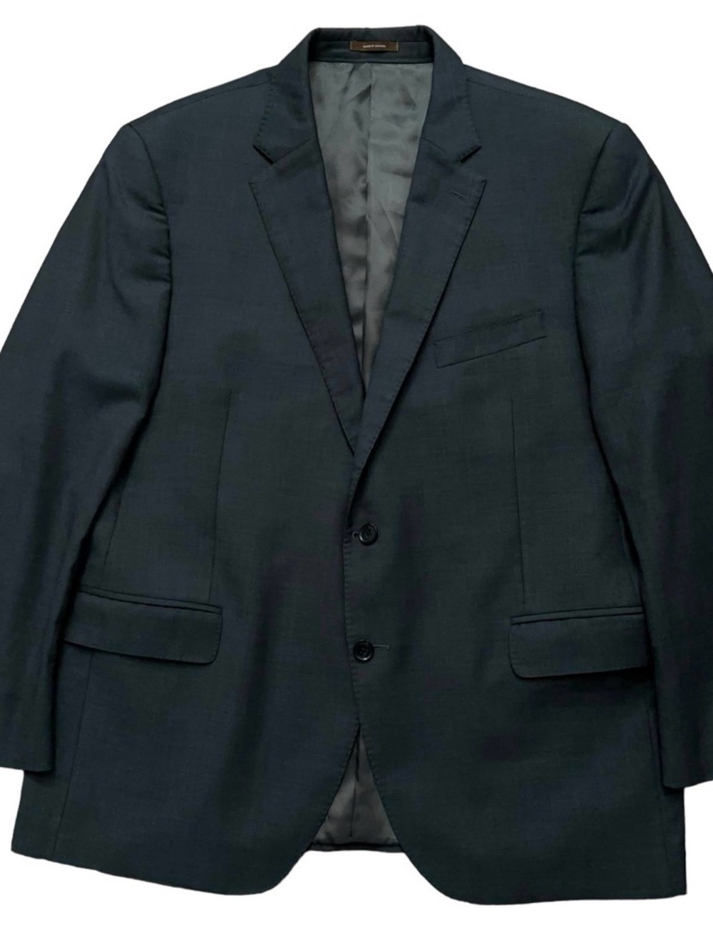 Peter Millar Blazer Jacket Mens Size 46R Sports Coat Wool Twill Plaid Blue